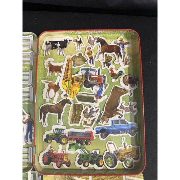TS Shure Magnetic Farm Animal Self Container Tin &Toys - Picture 6 of 8
